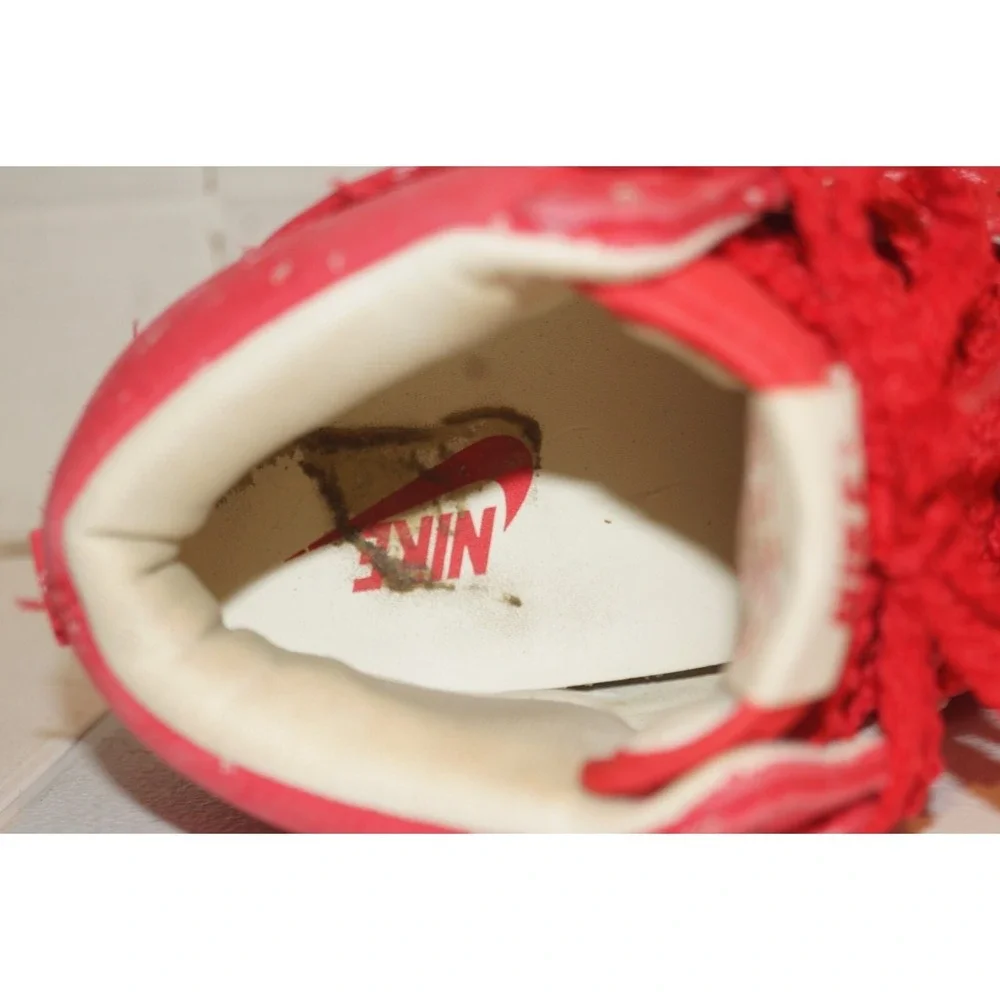 Nike Dunk Sky Hi Women's Size 8.5 Hidden Wedge Heel Shoes Red 543258-600